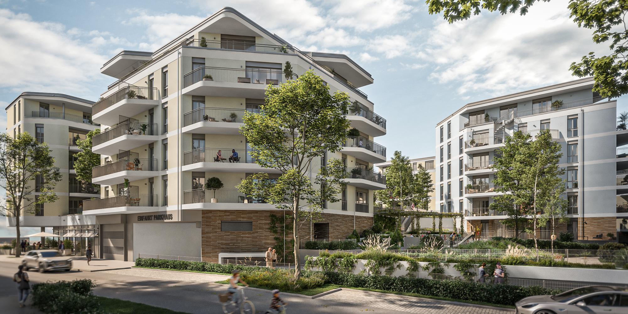 Helling Höfe Wohnquartier Außenanlage